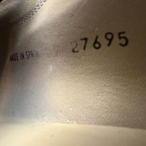 Mezlan Linosa Black Leather Oxford Men’s  12 M Made in Spain Bicycle Toe Dress - Picture 13 of 16